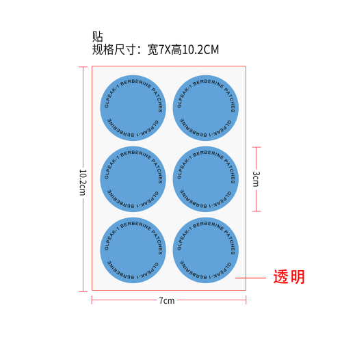 印刷身体贴片（透明底）