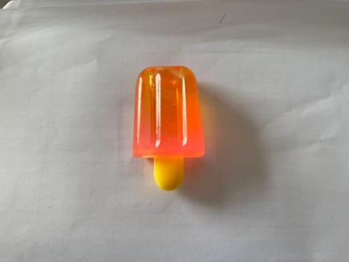 雪糕挤压玩具橙色渐变（袋含料）