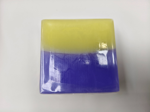 紫黄色双层皂