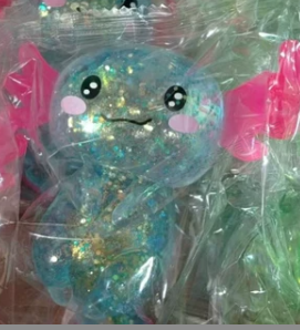 闪片蝾螈解压玩具蓝色（袋含料）