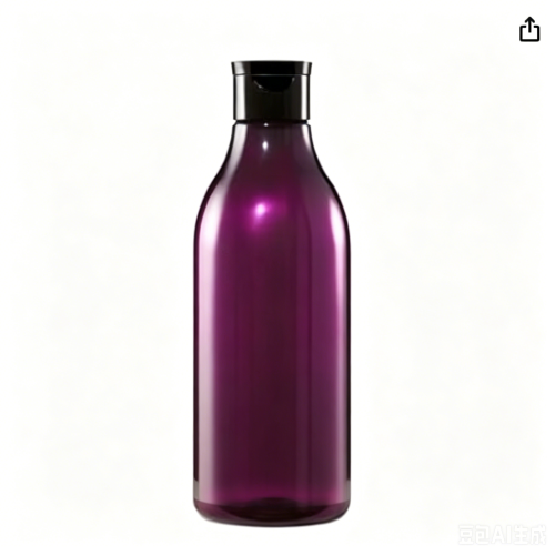 28-400ML紫色PET塑料斜肩圆瓶