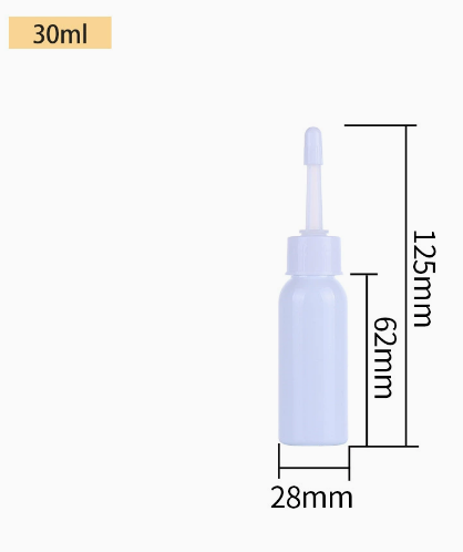 20-30ml 长款细高白色滴耳液瓶盖套装