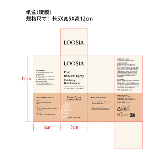 角质清洁喷雾纸盒(哑膜)