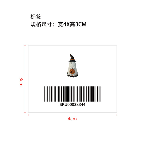 万圣节幽灵标签