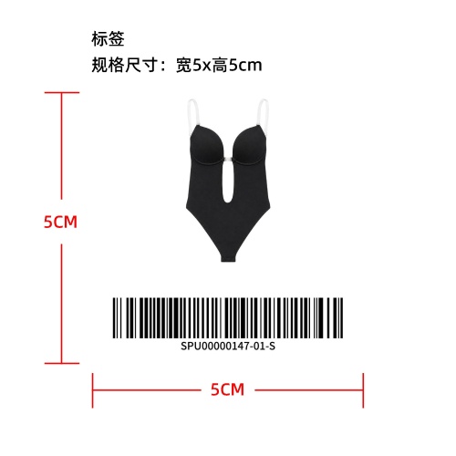 美背镂空连体礼服内衣（单层版）标签