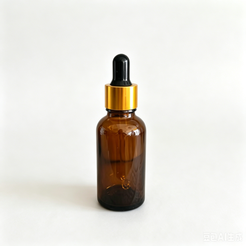 18-30ml茶色圆肩玻璃滴管瓶盖套装