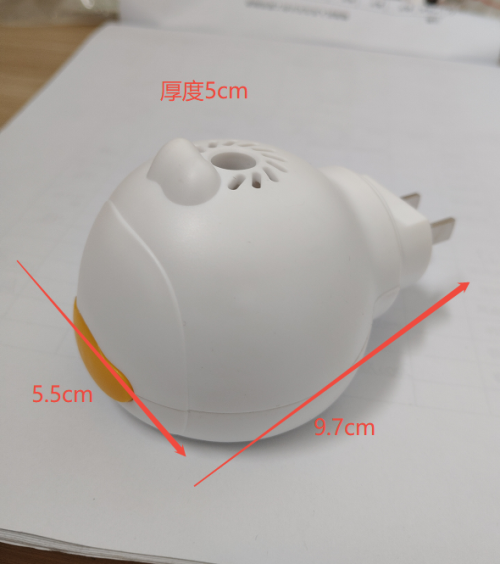 白色小鸭头电热蚊香液加热器