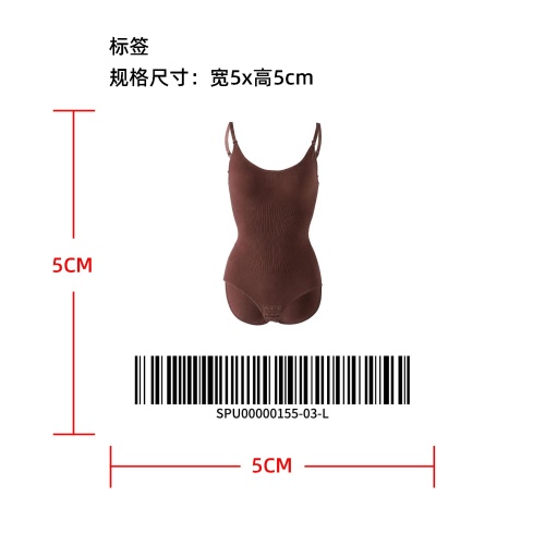 连体塑身衣标签