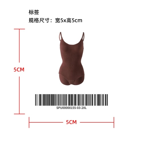 连体塑身衣标签