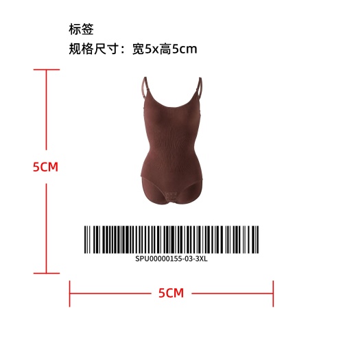 连体塑身衣标签