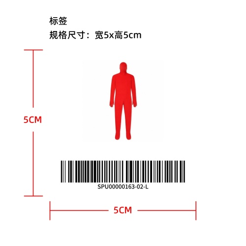 全身包连体衣男女通用连体衣角色扮演服标签