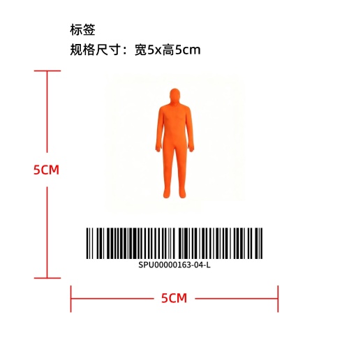 全身包连体衣男女通用连体衣角色扮演服标签