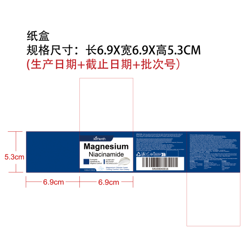 清凉身体膏纸盒