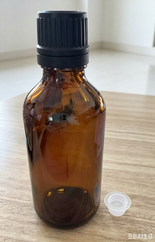 60ml茶色圆肩玻璃瓶套装