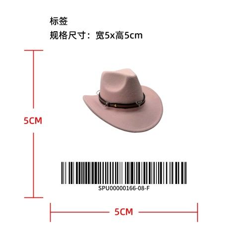 经典西部牛仔帽标签