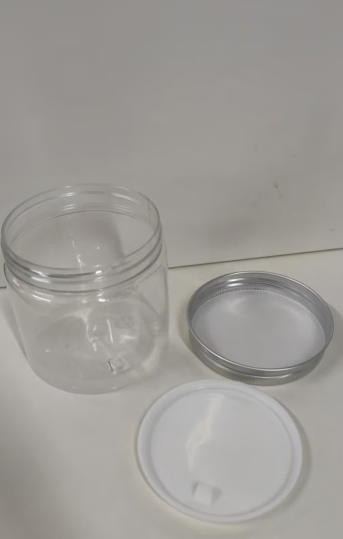 68-200g  透明直角广口瓶铝盖套装