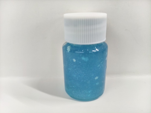 化妆品-蓝色水蜜桃味水晶牙青+银粉+白色星星