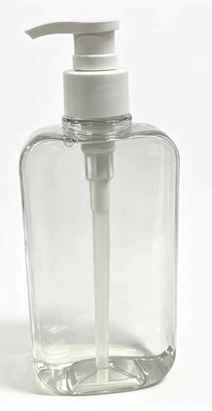 28-300ml 透明PET方形乳液按压瓶盖套装