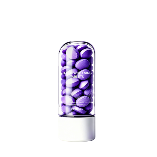 紫色牙膏片印刷瓶含料