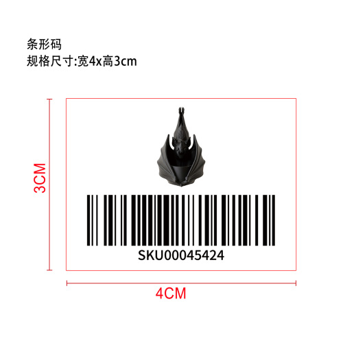 悬挂式蝙蝠花盆标签