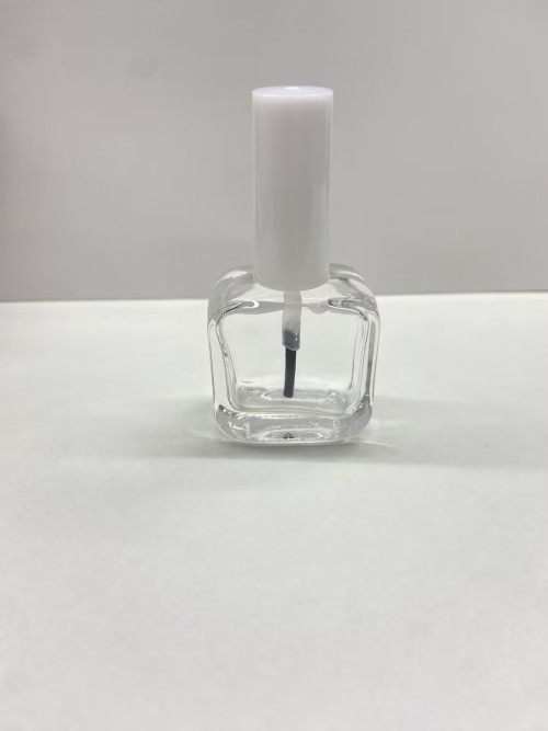 10ml方形圆角玻璃指甲油瓶盖套装