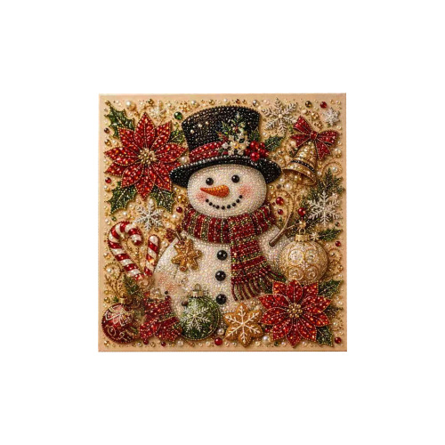 圣诞珍珠艺术DIY绘画套装-圣诞雪人