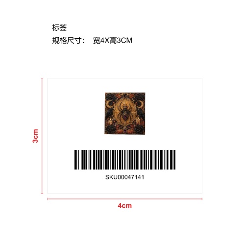 DIY万圣节珍珠艺术套装-钻石蜘蛛标签