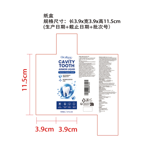 牙齿滋养护理液纸盒