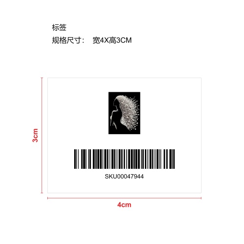 珍珠钻石绘画珍珠艺术套装-白发美女标签