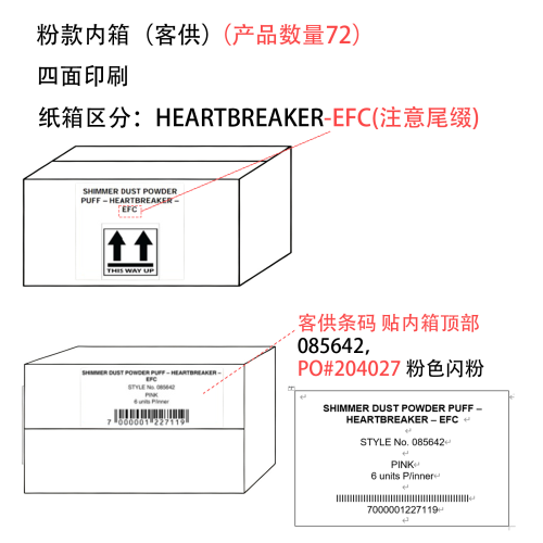 粉款内箱（一箱装6盒，客供）