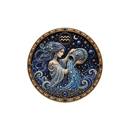 十二星座珍珠艺术套装-水瓶座