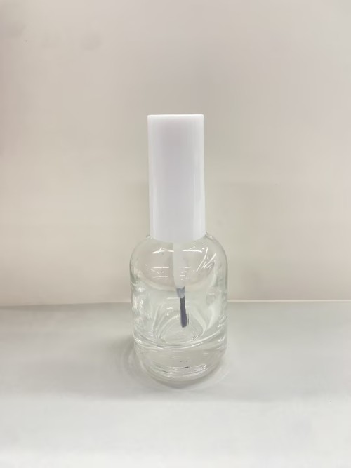 10ml透明圆形玻璃甲油瓶盖套装