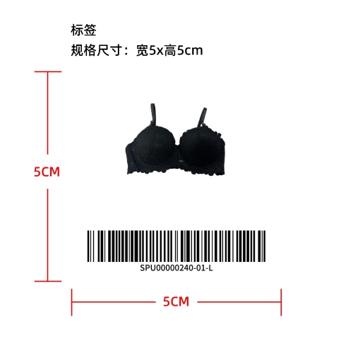 可拆卸肩带聚拢内衣temu上架版标签