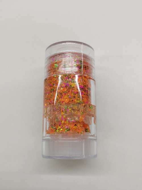 化妆品-橙黄色亮片棒