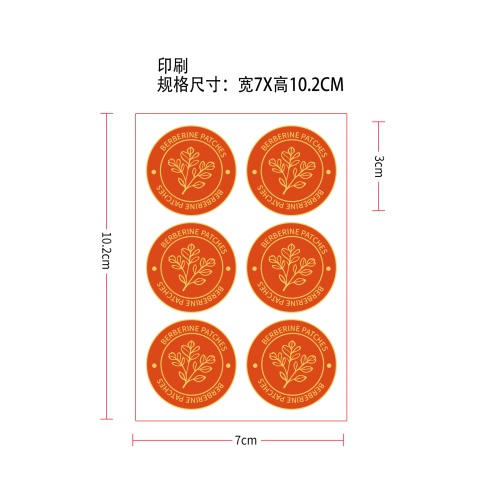 小檗碱辅助贴片