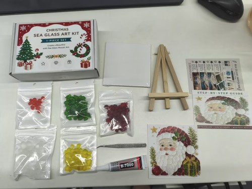 DIY海玻璃艺术品（圣诞老人）