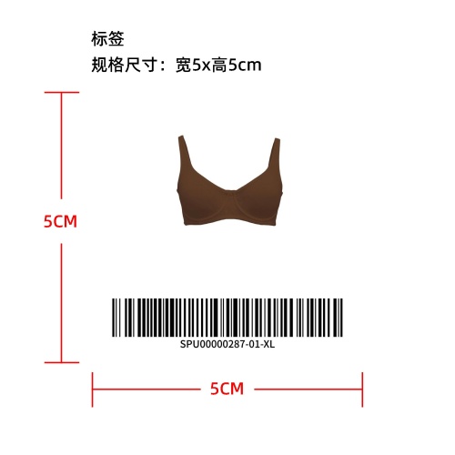 钢圈承托无垫内衣temu上架版标签
