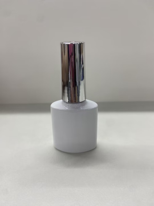 8ml圆弧扁型玻璃指甲油瓶盖套装