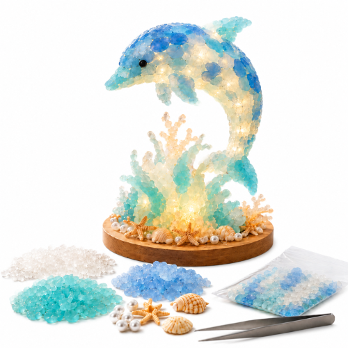 海豚之光海玻璃海洋光影DIY套装