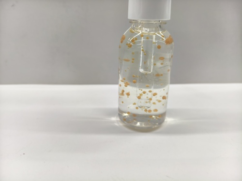 化妆品-透明清香味精华液+橙色油珠