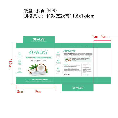 牙齿护理贴纸盒(多页 哑膜)