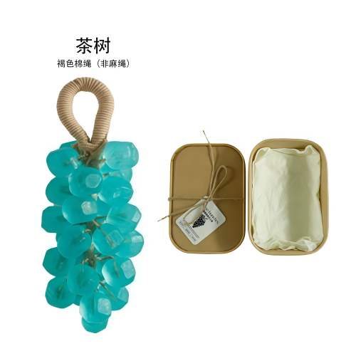 AMZ 茶树宝石葡萄皂（礼盒装）手工DIY宝石透明葡萄串皂礼盒温和清洁手部护理