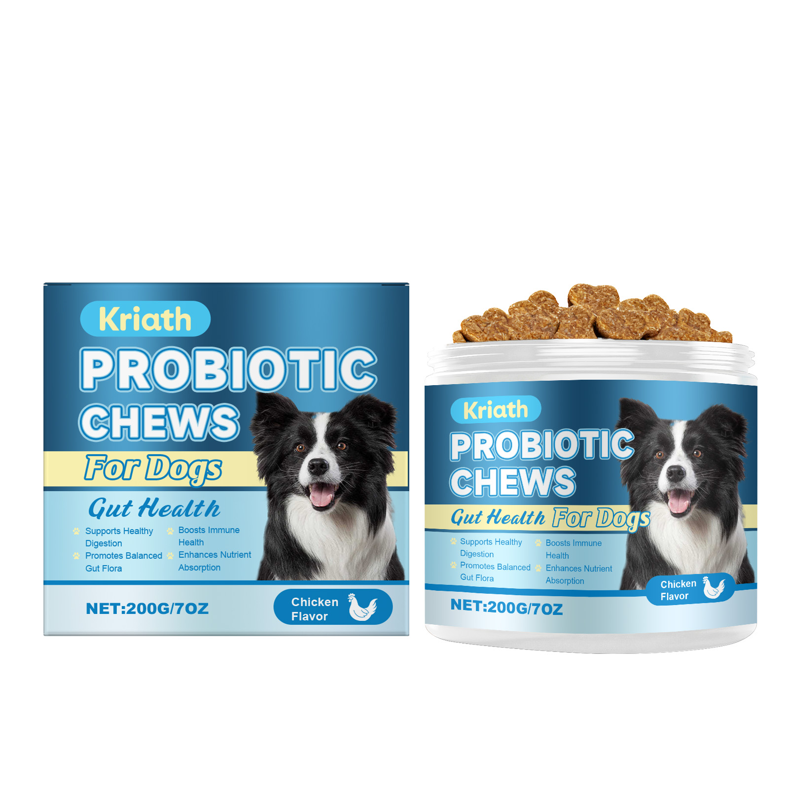 Kriath Probiotic Soft Gentle Nourishing Dog Intestinal Balance Smooth Nutritional Granules_voghion.com