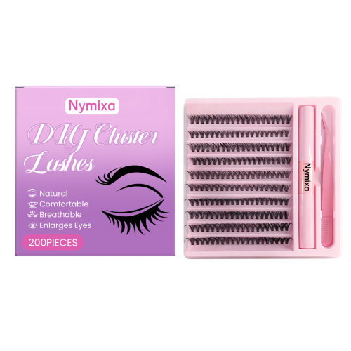 Nymixa 睫毛簇套装 自然独立簇款卷翘持久易佩戴多风格日常彩妆