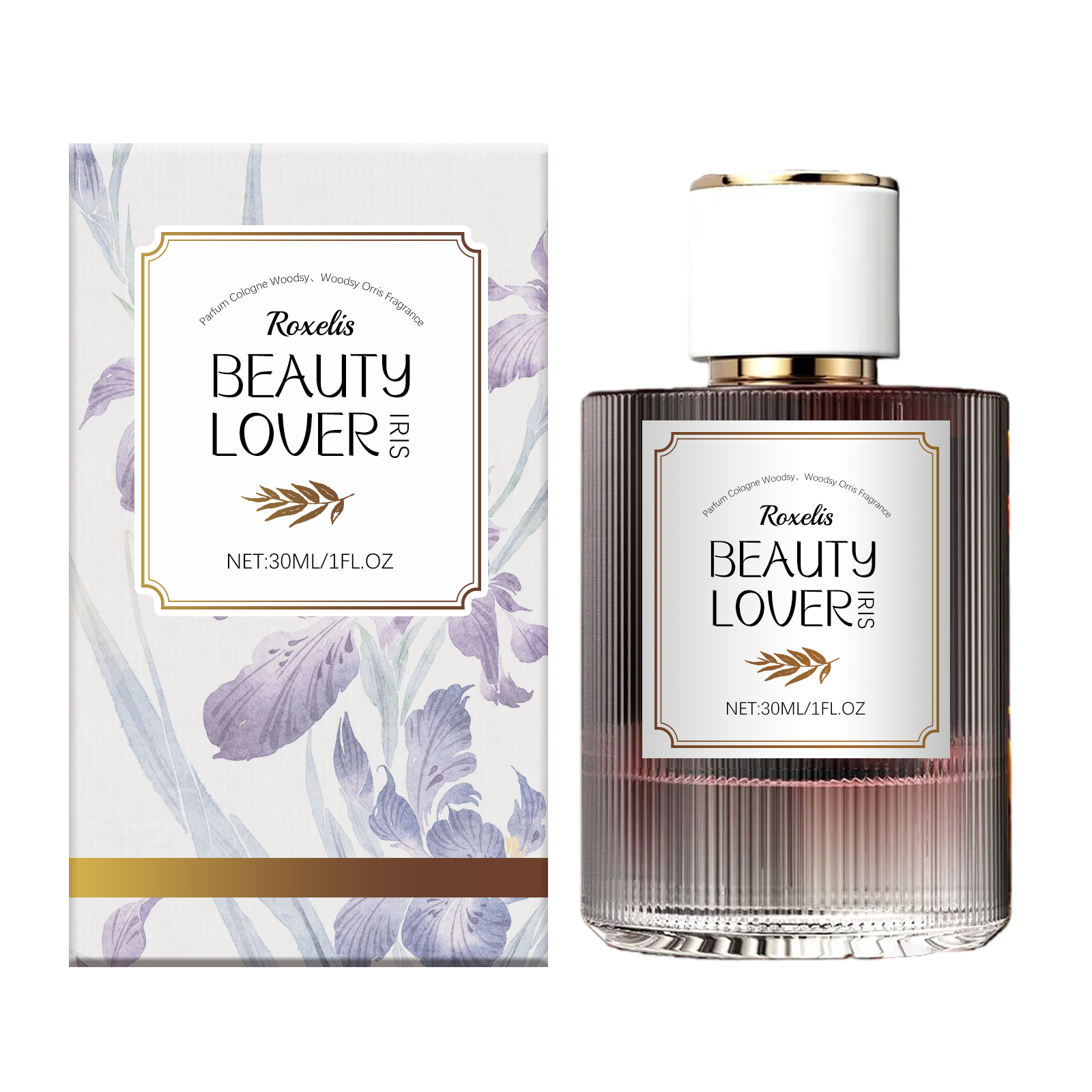 Roxelis Woody Iris Perfume - Long-lasting, Elegant Fragrance, Light And Fresh, Convenient Ambient Perfume_voghion.com