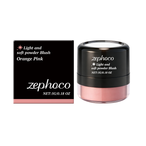 zephoco 橘粉色轻透柔色腮红 自然肤感妆容水润显色氛围感腮红
