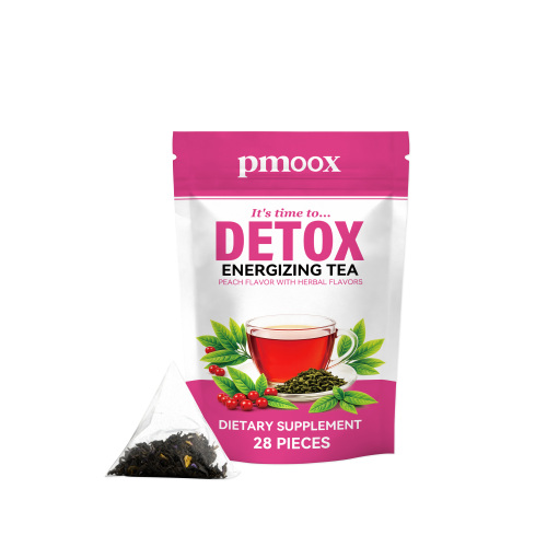 pmoox 草本身材护理茶 多种成分混合配方有助身体轻盈日常便携式
