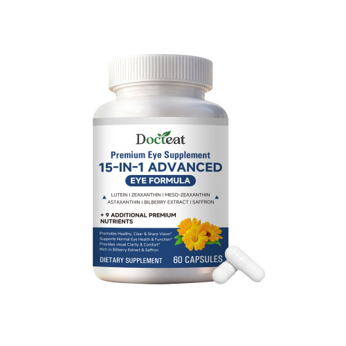 Docteat 15合1眼睛呵护胶囊 全面营养支持提升清晰视野膳食补充剂