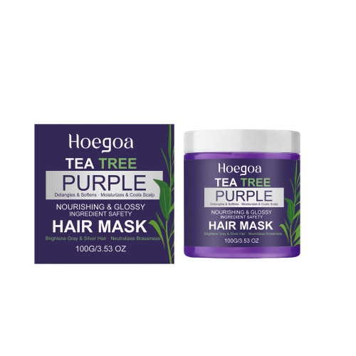 Hoegoa 紫色茶树发膜 质地轻盈温和保湿滋润亮泽头发日常护理
