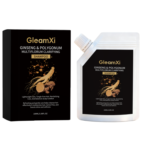 GleamXi 人参何首乌洗发水 滋润头发温和柔顺轻盈呵护发丝清爽